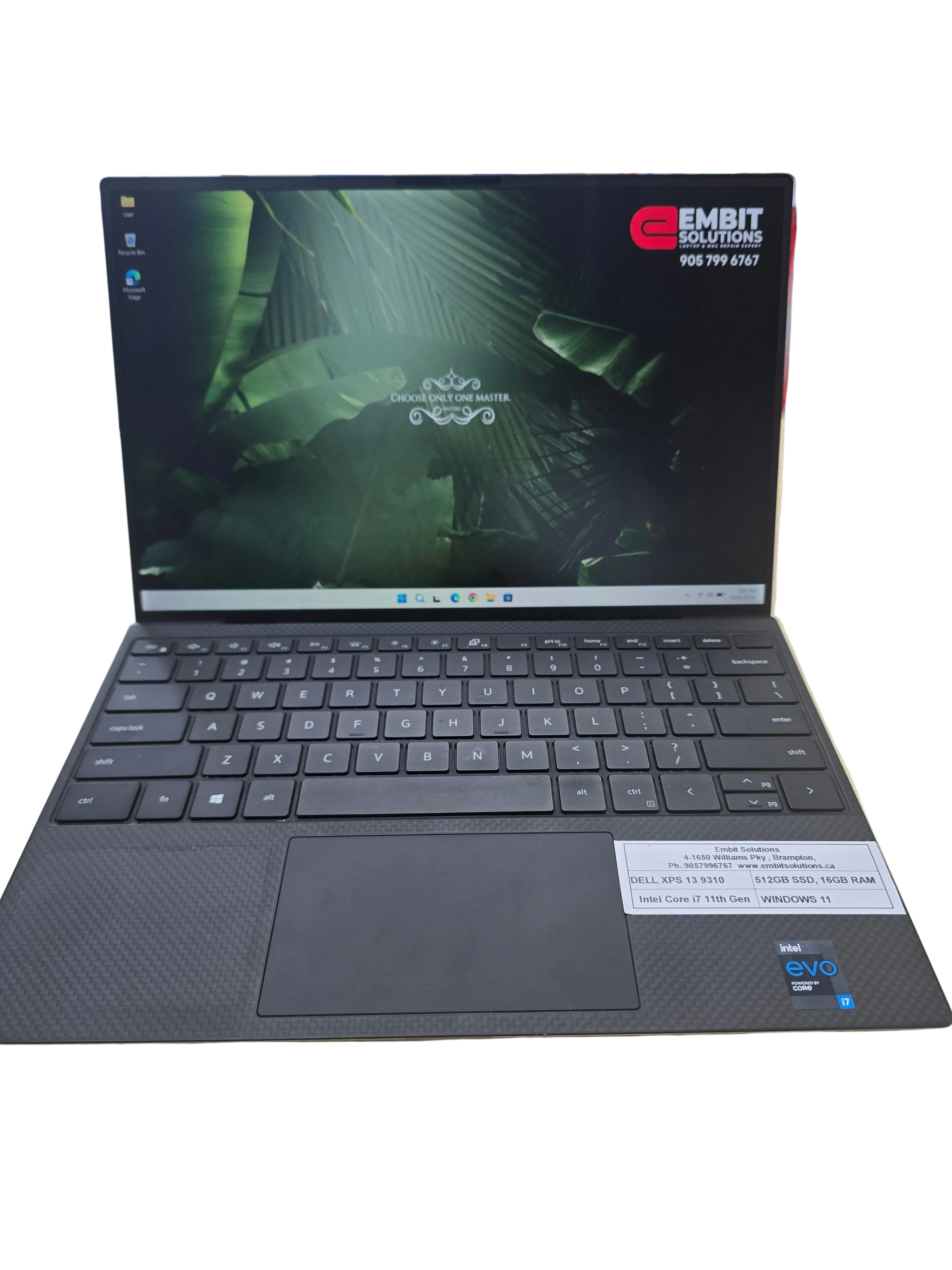 Dell XPS 13 Laptop | Intel Core i7 11th Gen | 16GB RAM | 512GB SSD | Windows 11 Pro | Premium Ultrabook | Warranty Included