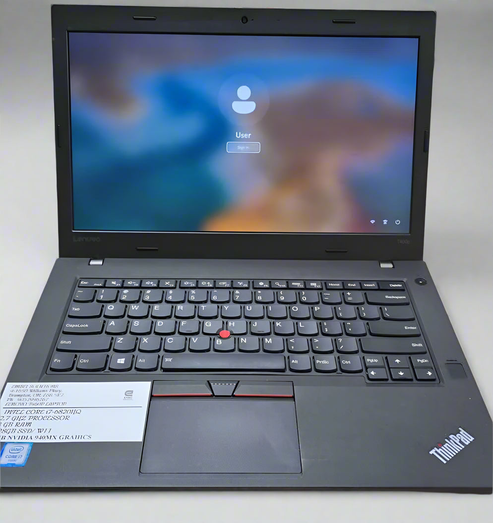 Laptop Lenovo T460P intel core i7 with 2gb dedicated graphics card and 8GB RAM and 256GB SSD-Refurbrished