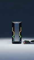 Sleek Metallic Studio Workstation